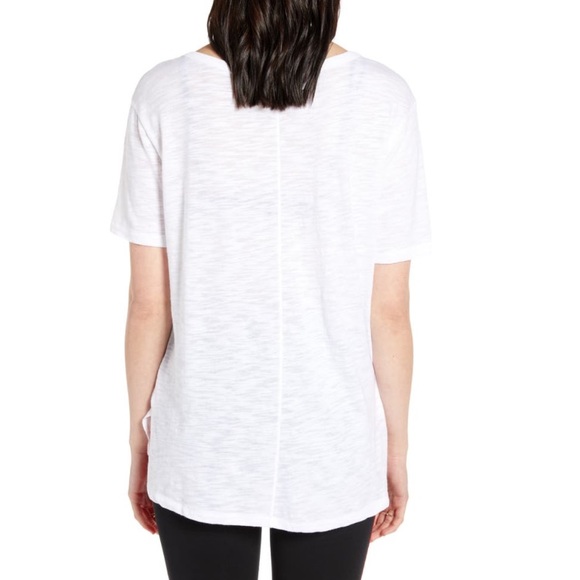 BP X Claudia Sulewski White U-Neck Tee Size Medium - Picture 2 of 4